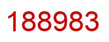 Number 188983 red image