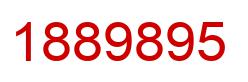 Number 1889895 red image