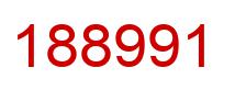 Number 188991 red image