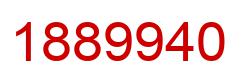 Number 1889940 red image