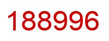Number 188996 red image