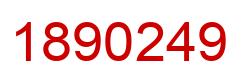 Número 1890249 imagen rojo