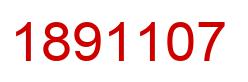 Number 1891107 red image