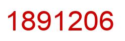 Number 1891206 red image