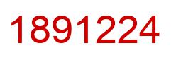 Number 1891224 red image