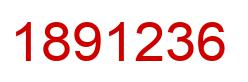 Number 1891236 red image