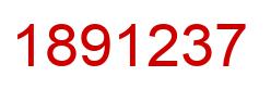 Number 1891237 red image