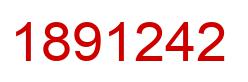 Number 1891242 red image