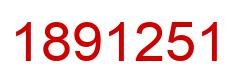 Number 1891251 red image