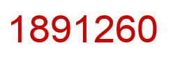 Number 1891260 red image