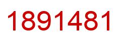 Number 1891481 red image