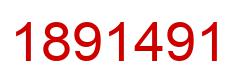 Number 1891491 red image