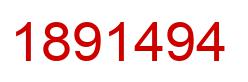 Number 1891494 red image