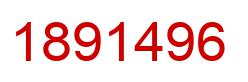 Number 1891496 red image