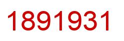 Number 1891931 red image