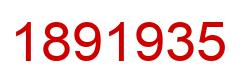 Number 1891935 red image