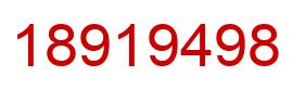 Número 18919498 imagen rojo