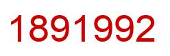 Número 1891992 imagen rojo
