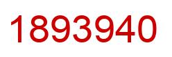 Number 1893940 red image
