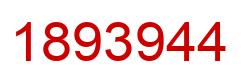 Number 1893944 red image