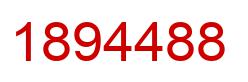 Number 1894488 red image