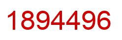 Number 1894496 red image