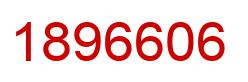 Number 1896606 red image
