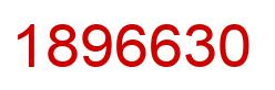 Number 1896630 red image