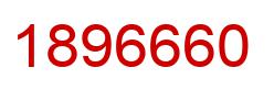 Number 1896660 red image