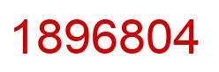 Number 1896804 red image