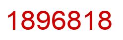 Number 1896818 red image