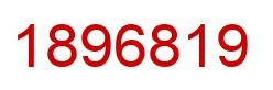 Number 1896819 red image