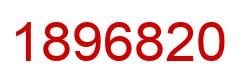 Number 1896820 red image