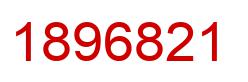 Number 1896821 red image