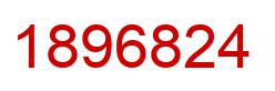 Number 1896824 red image