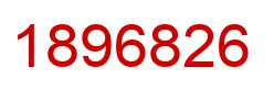 Number 1896826 red image