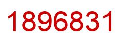 Number 1896831 red image