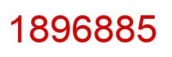 Number 1896885 red image