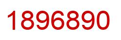 Number 1896890 red image