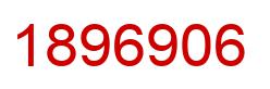 Number 1896906 red image