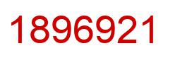 Number 1896921 red image