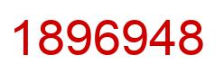 Number 1896948 red image