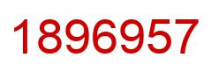 Number 1896957 red image