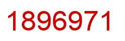 Number 1896971 red image