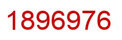 Number 1896976 red image
