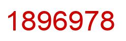 Number 1896978 red image