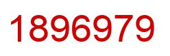 Number 1896979 red image