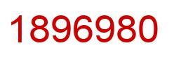 Number 1896980 red image
