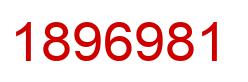 Number 1896981 red image
