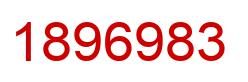 Number 1896983 red image